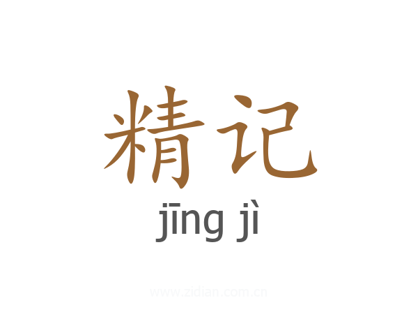 精记