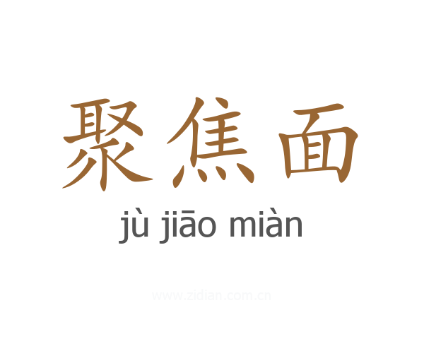 聚焦面