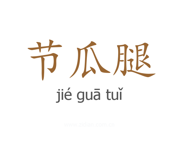 节瓜腿