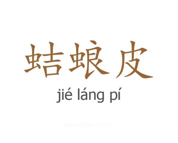 蛣蜋皮