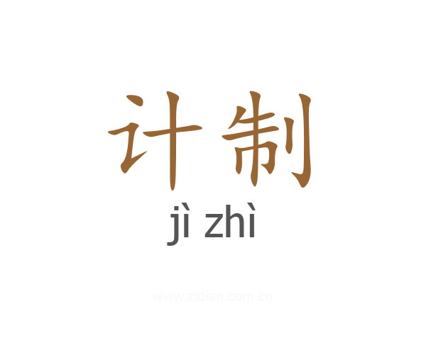 计制