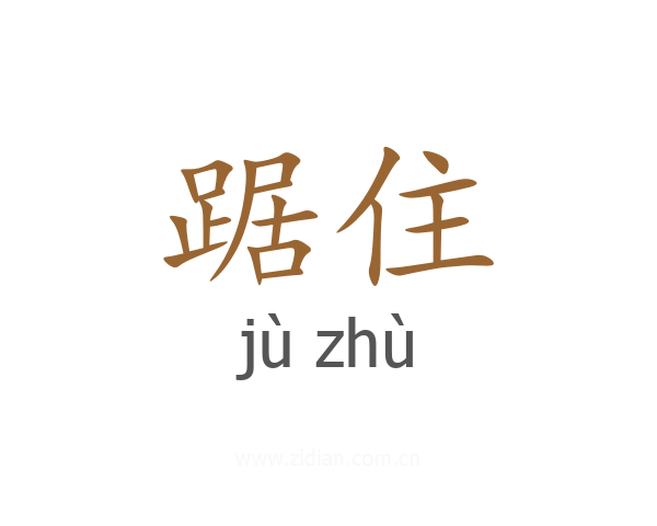 踞住