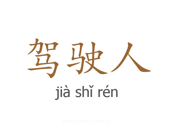 驾驶人