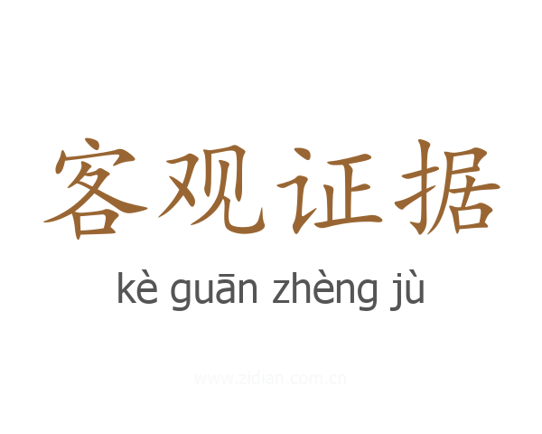 客观证据
