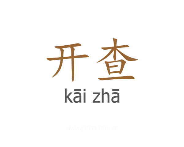 开查