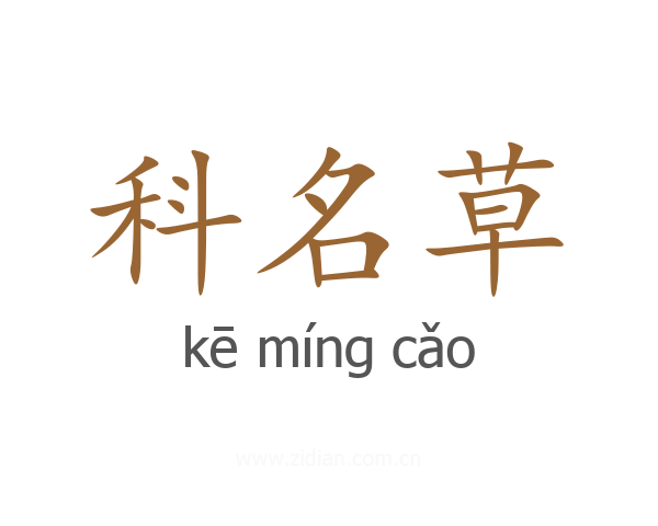科名草