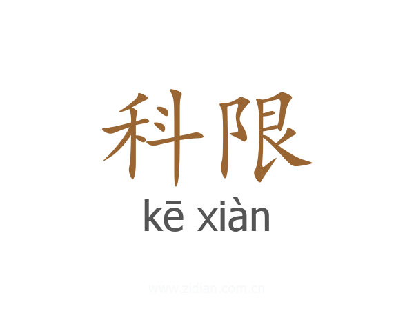 科限