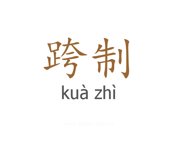 跨制