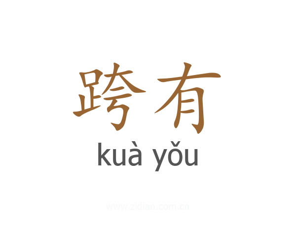 跨有