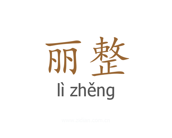 丽整