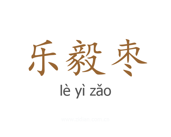 乐毅枣