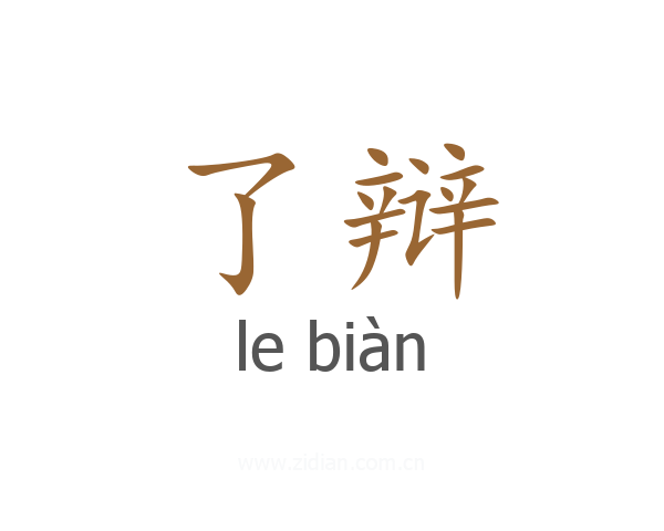 了辩