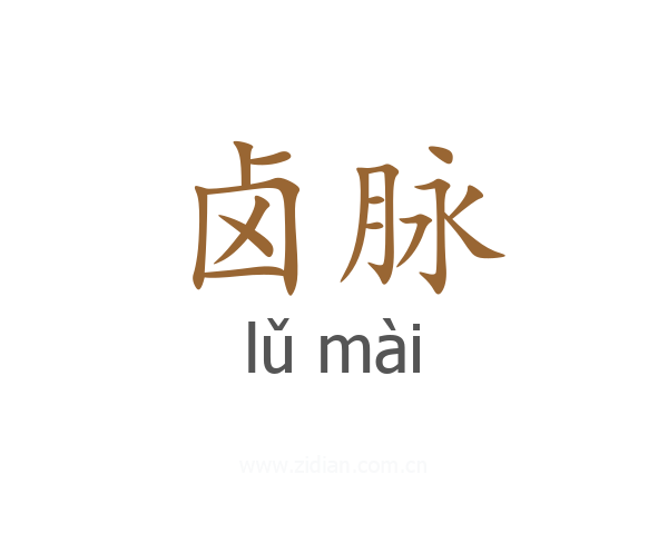 卤脉