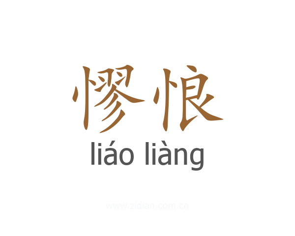 憀悢
