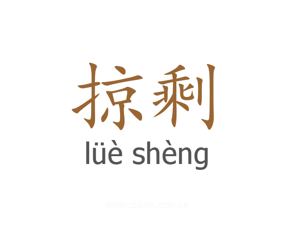 掠剩