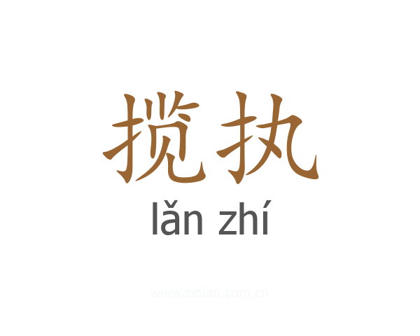 揽执