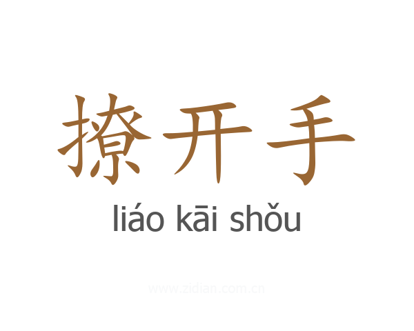 撩开手