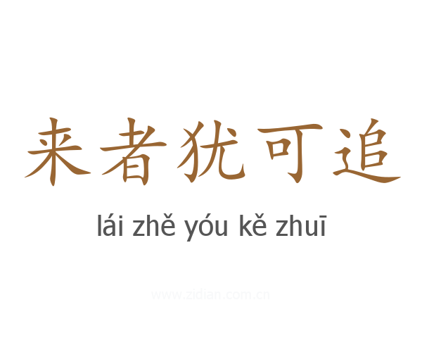 来者犹可追
