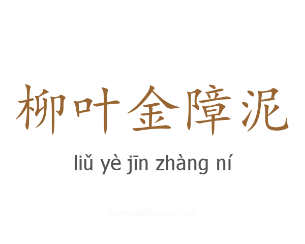 柳叶金障泥