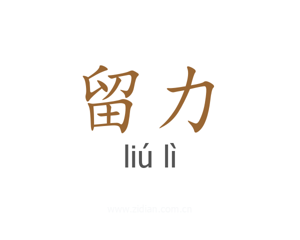 留力