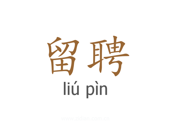 留聘