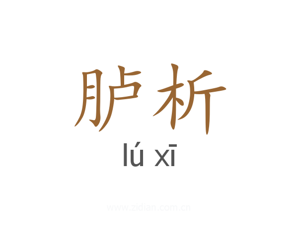 胪析