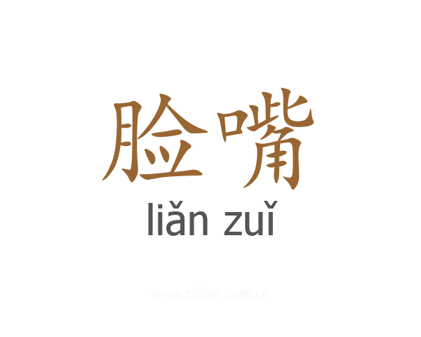 脸嘴