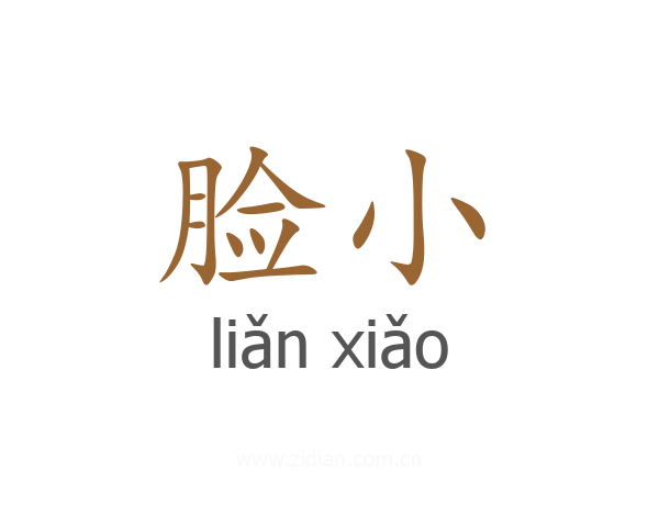 脸小