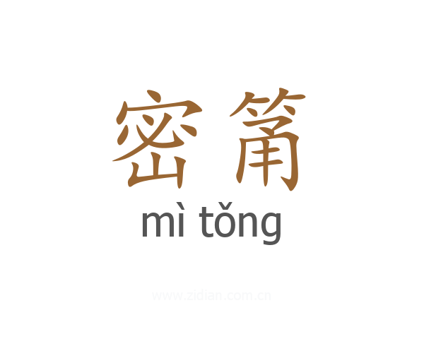 密筩