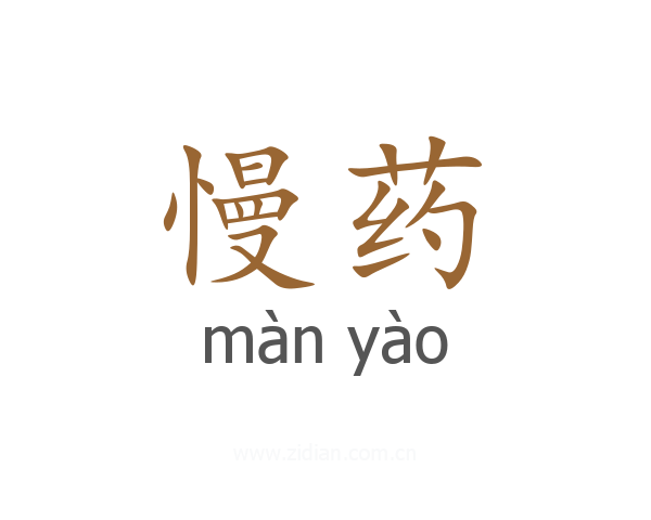 慢药