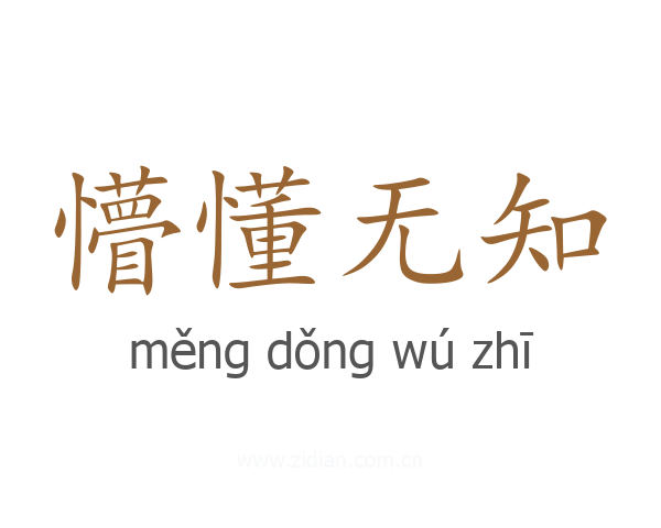 懵懂无知