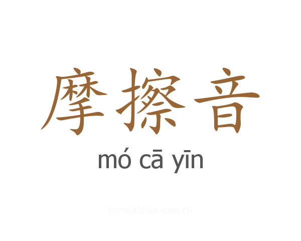 摩擦音