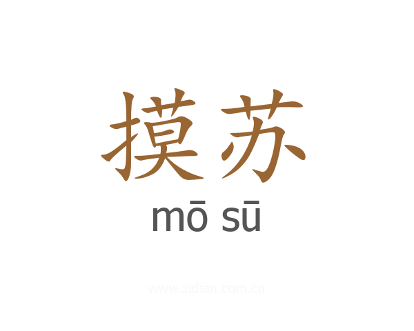 摸苏