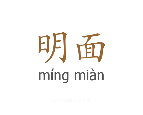 明面