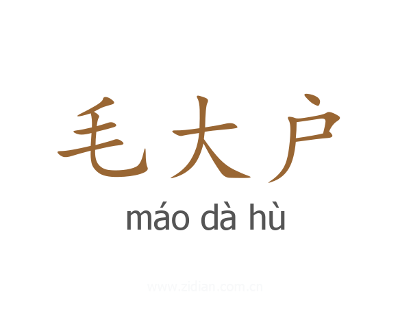 毛大户