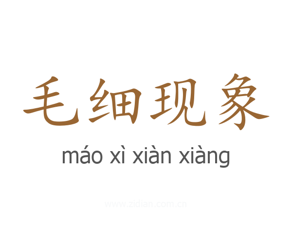 毛细现象