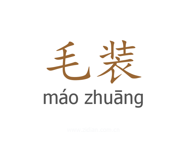 毛装