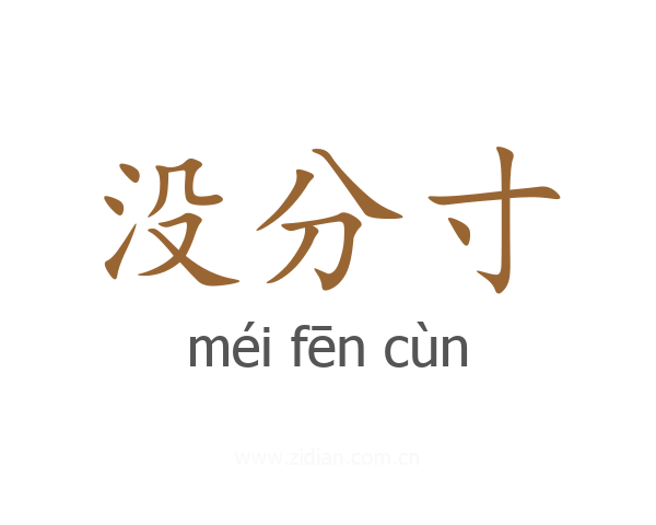 没分寸