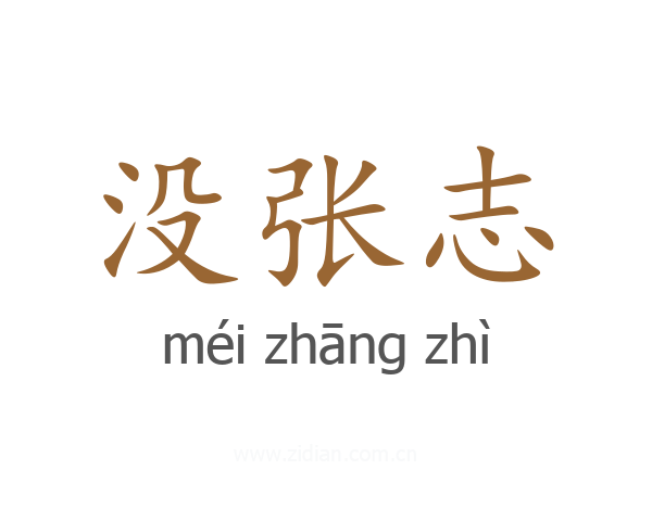 没张志