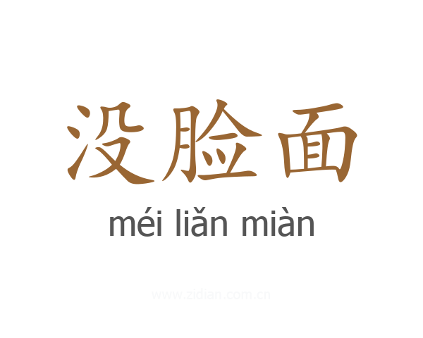 没脸面