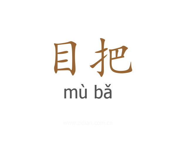 目把