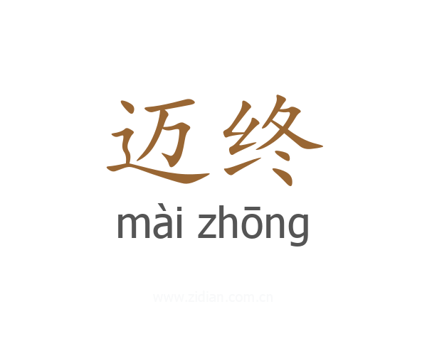 迈终