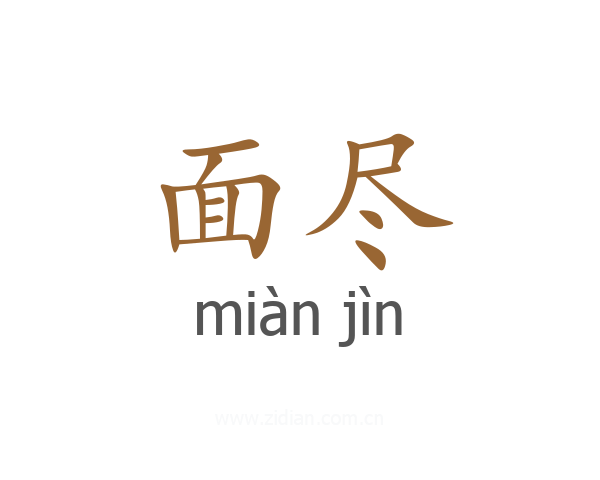 面尽