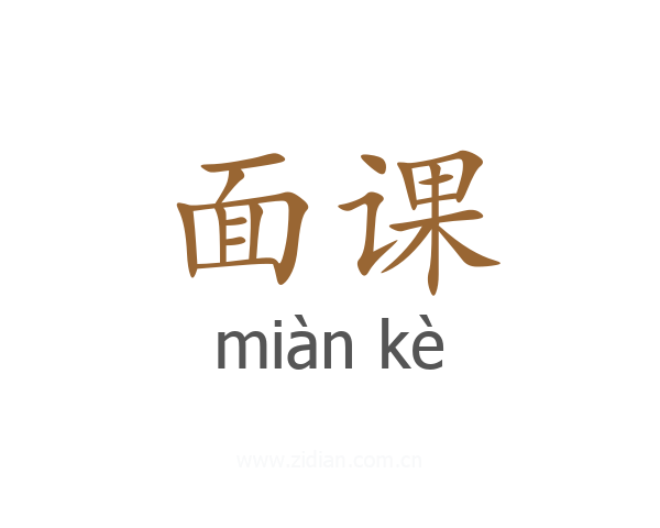 面课