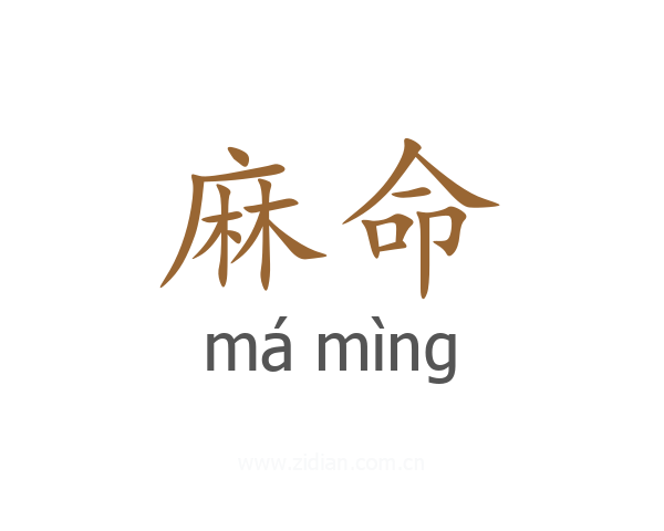 麻命
