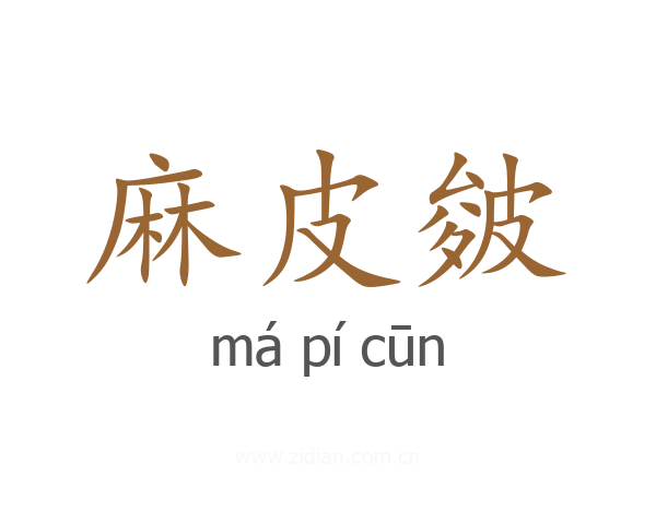 麻皮皴