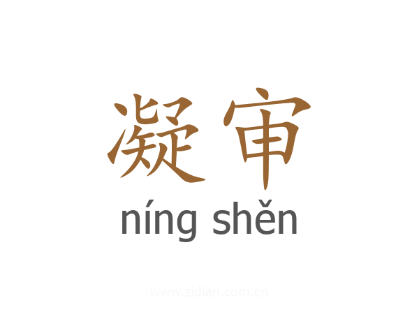 凝审