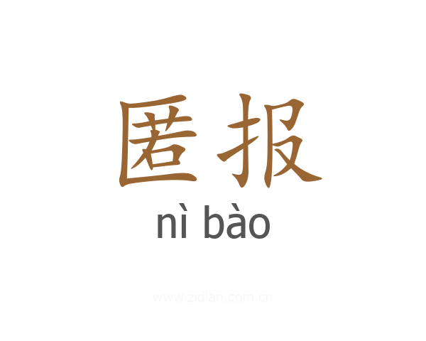 匿报
