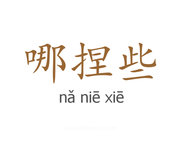 哪捏些
