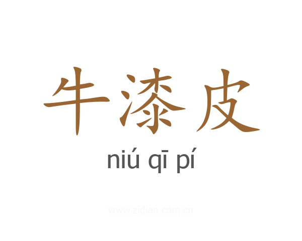 牛漆皮